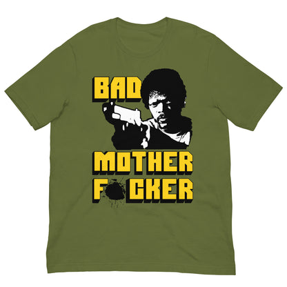 camiseta bad mother fucker pulp fiction verde oliva