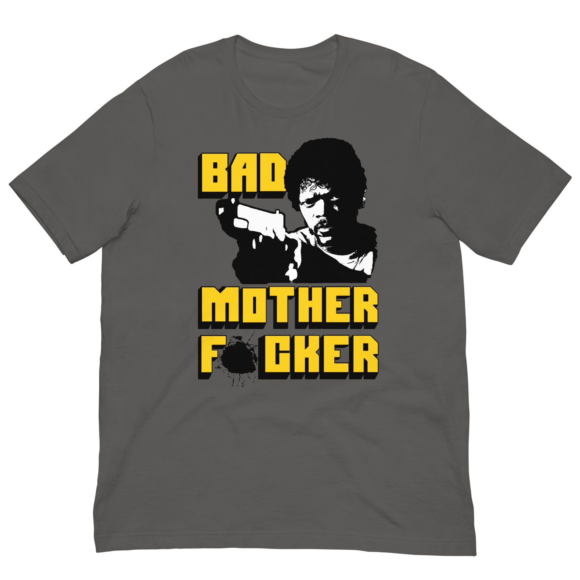 camiseta bad mother fucker pulp fiction gris