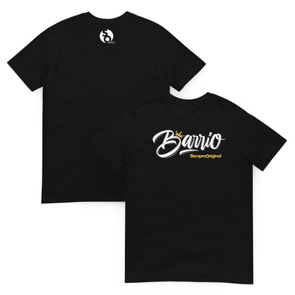 camiseta barrio urbano delante y detras negra