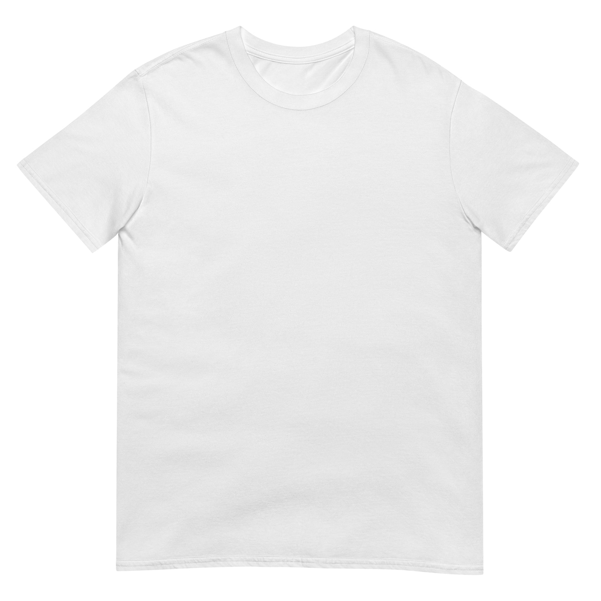 camiseta basica de algodon en color blanco