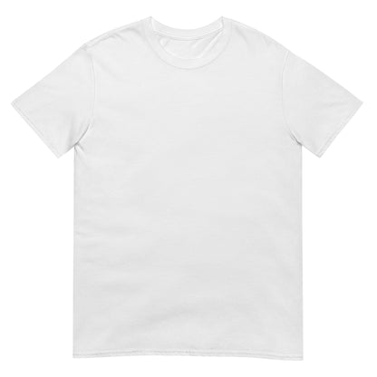 camiseta basica de algodon en color blanco