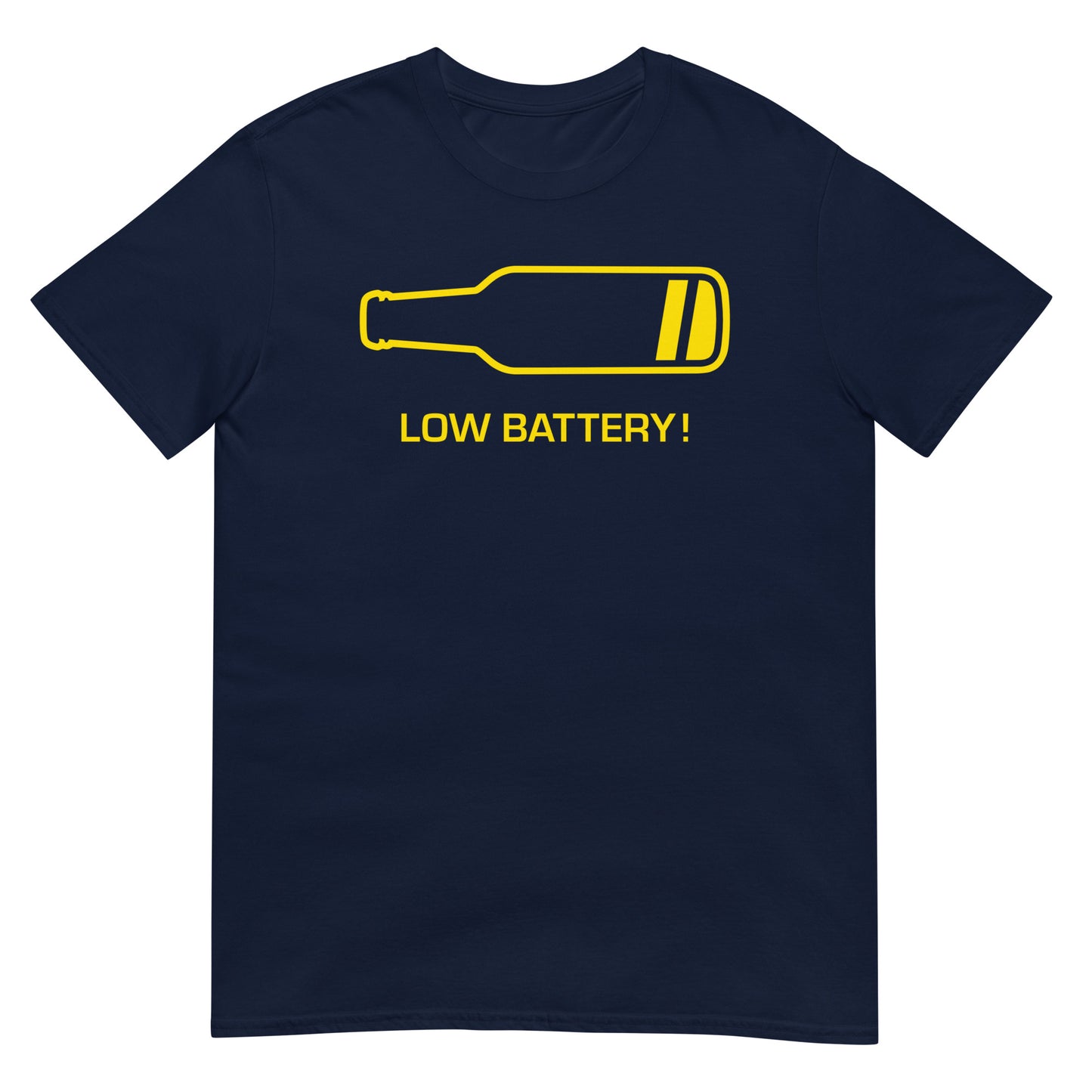 camiseta bateria baja cerveza en color azul marino