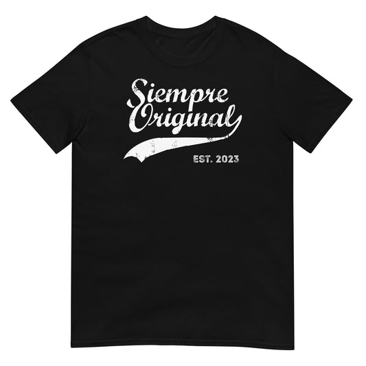 camiseta beisbol script siempre original negra