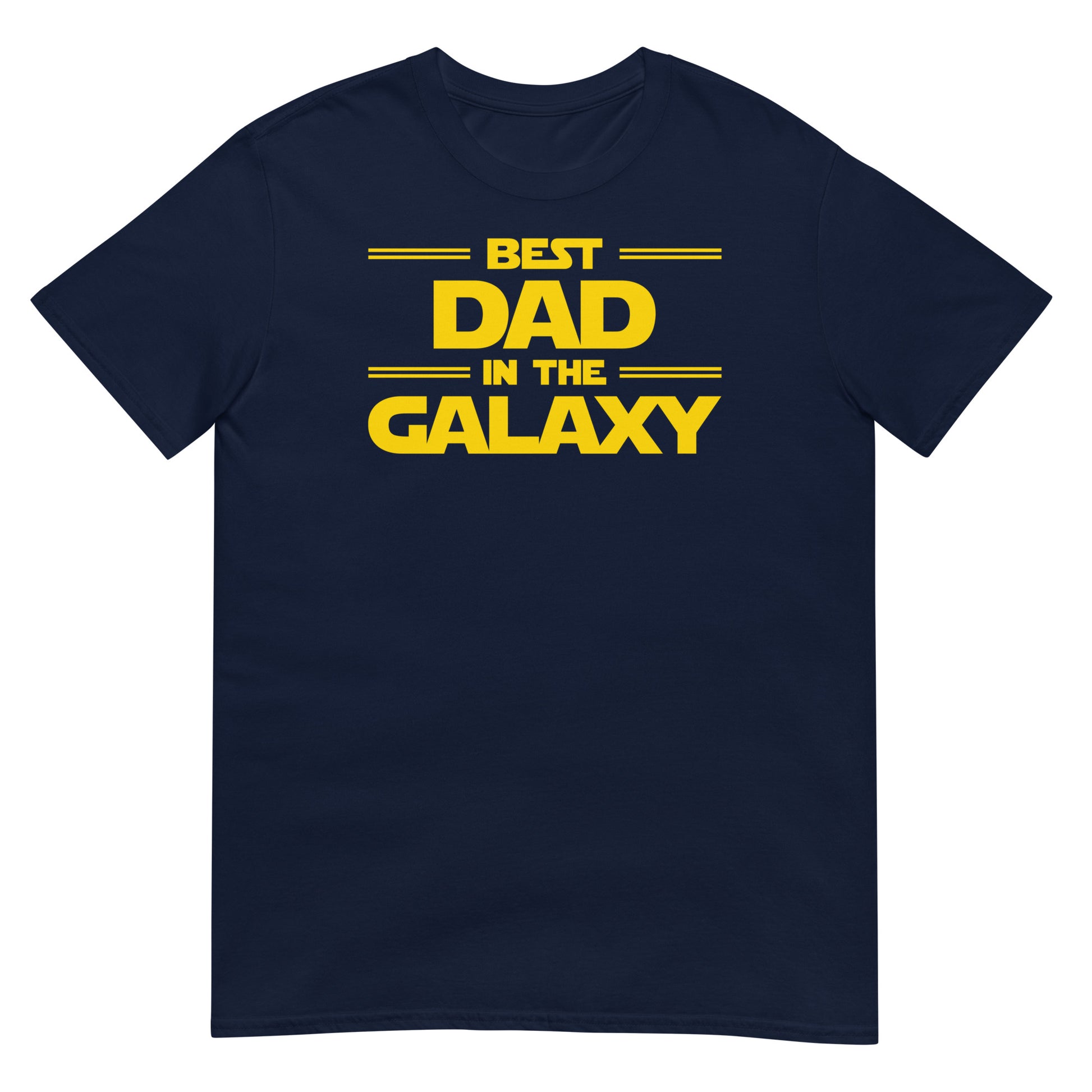 camiseta best dad in the galaxy azul marino