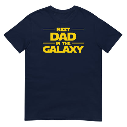 camiseta best dad in the galaxy azul marino