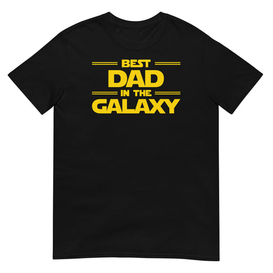 camiseta best dad in the galaxy negra