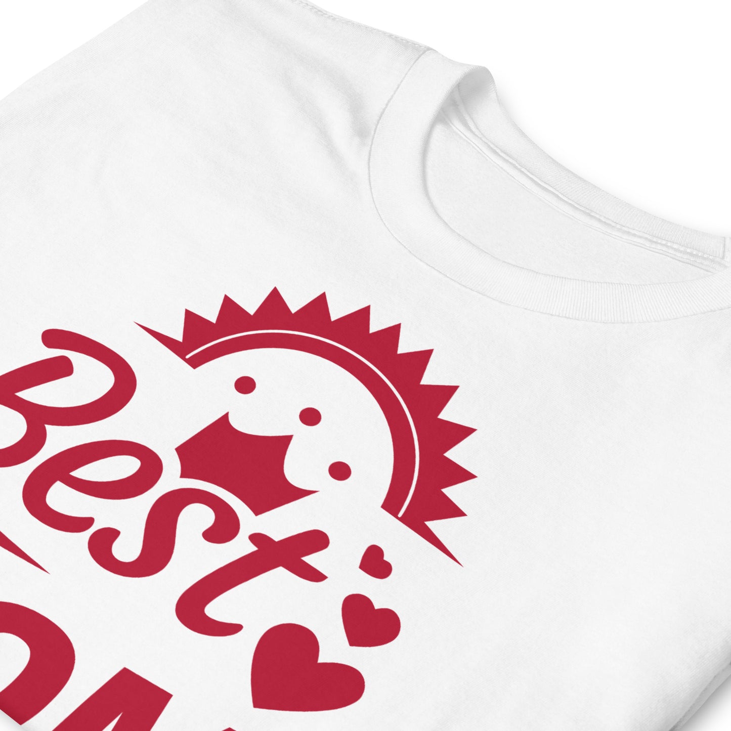 detalle de camiseta best mom blanca