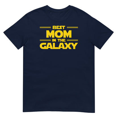 camiseta best mom in the galaxy azul marino