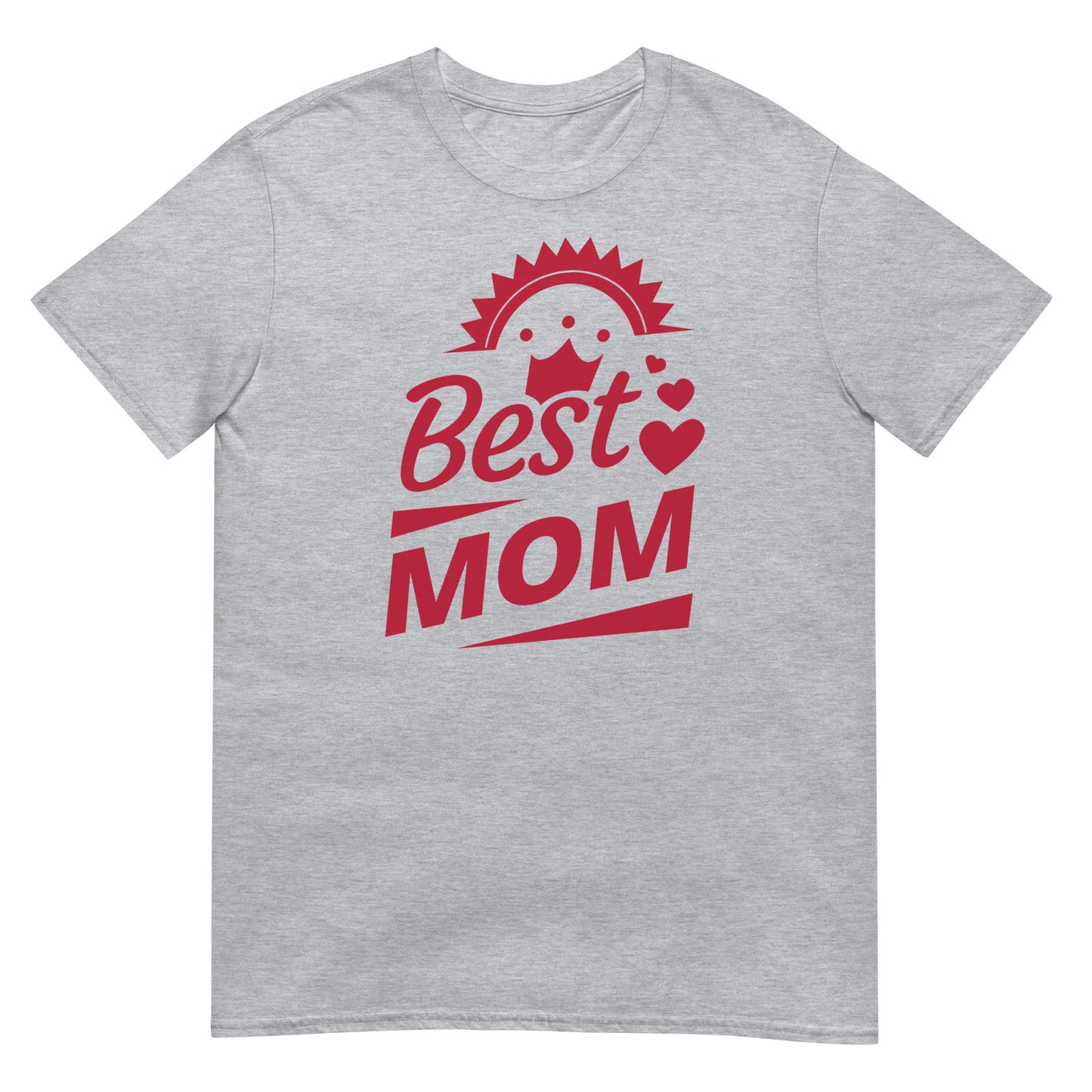 camiseta best mom gris