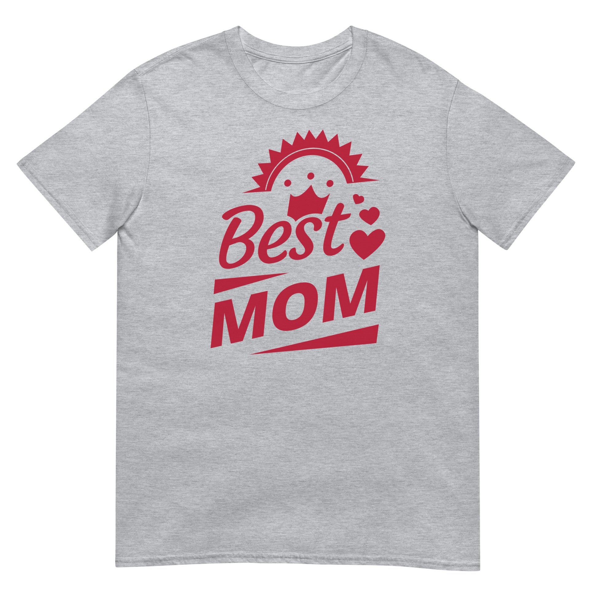 camiseta best mom gris