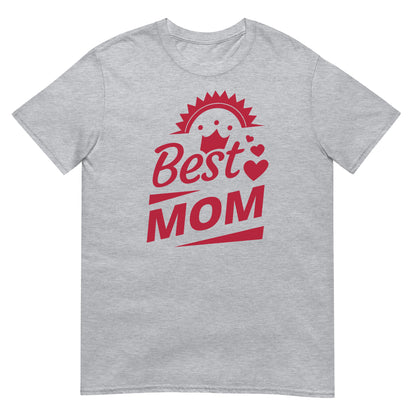 camiseta best mom gris