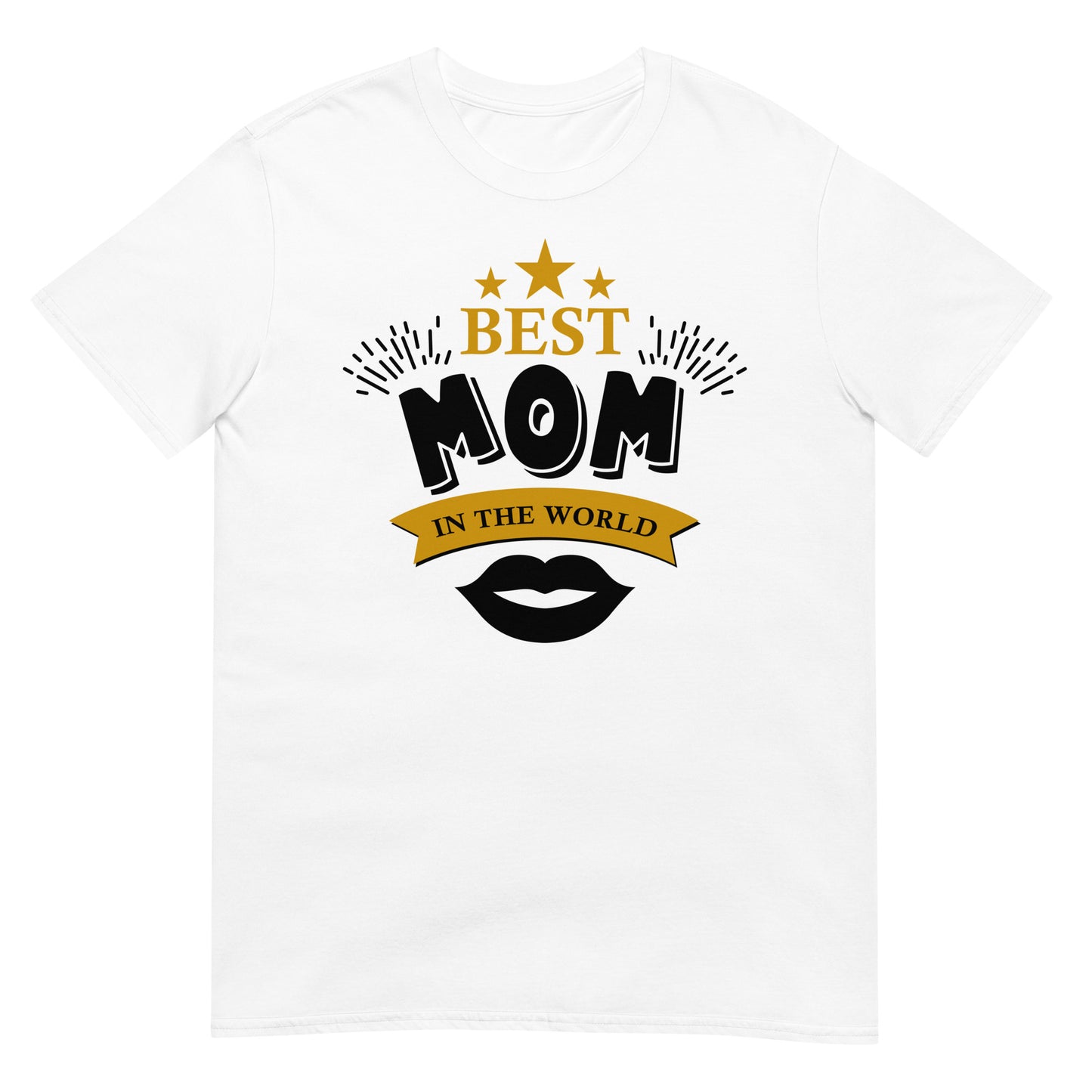 camiseta best mom in the world blanca