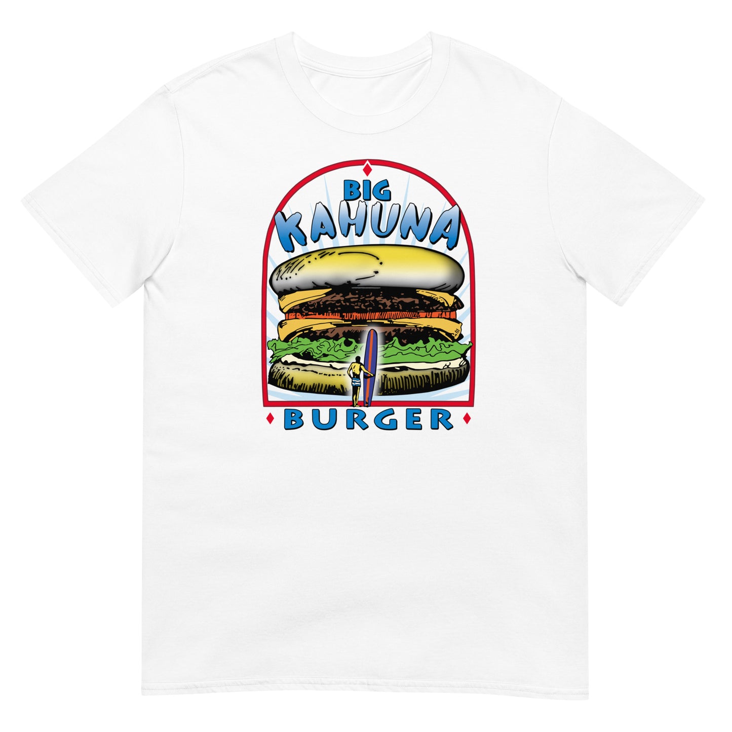 camiseta big kahuna burger pulp fiction blanca