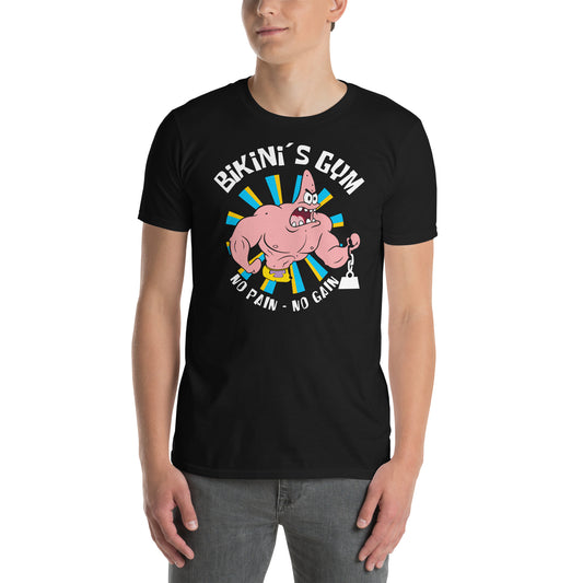 hombre con camiseta bikinis gym patricio estrella gym gimnasio fitness en color negro