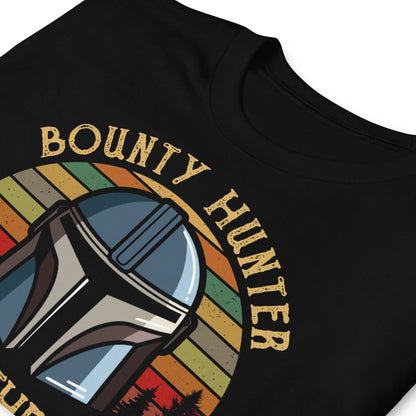 detalle de camiseta bounty hunter this is the way mandalorian negra