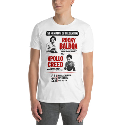 hombre con camiseta boxeo rocky balboa apollo creed blanca
