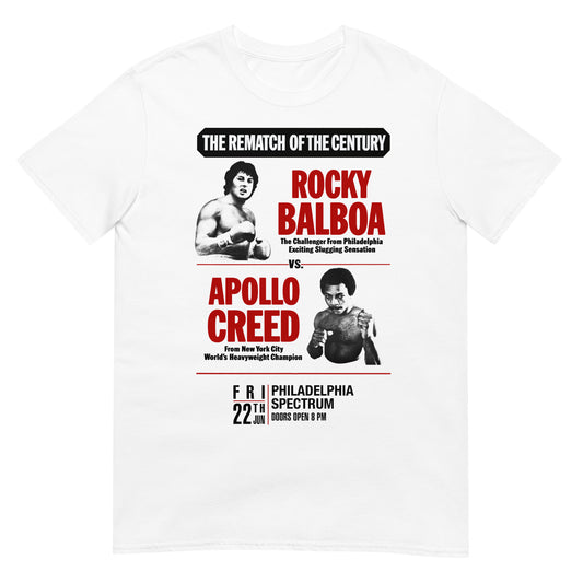 camiseta boxeo rocky balboa apollo creed blanca
