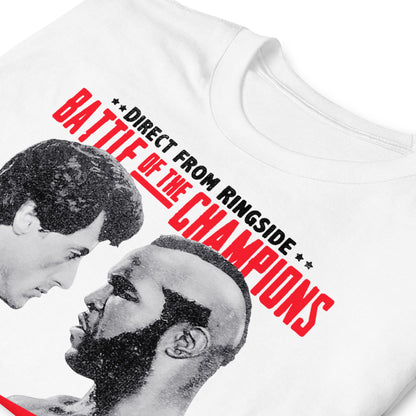 detalle de camiseta boxeo rocky balboa clubber lang blanca