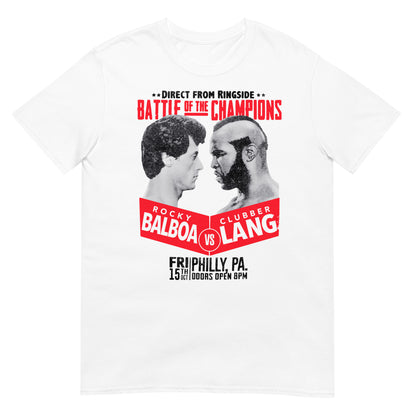 camiseta boxeo rocky balboa clubber lang blanca