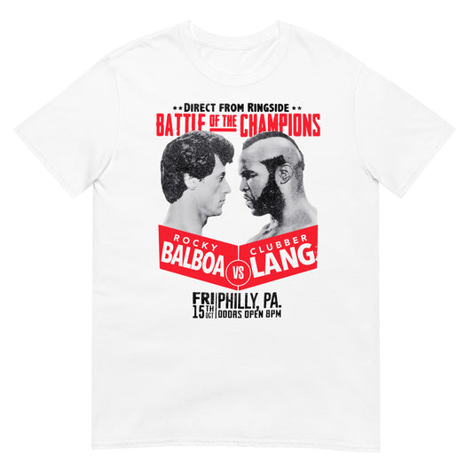 camiseta boxeo rocky balboa clubber lang blanca