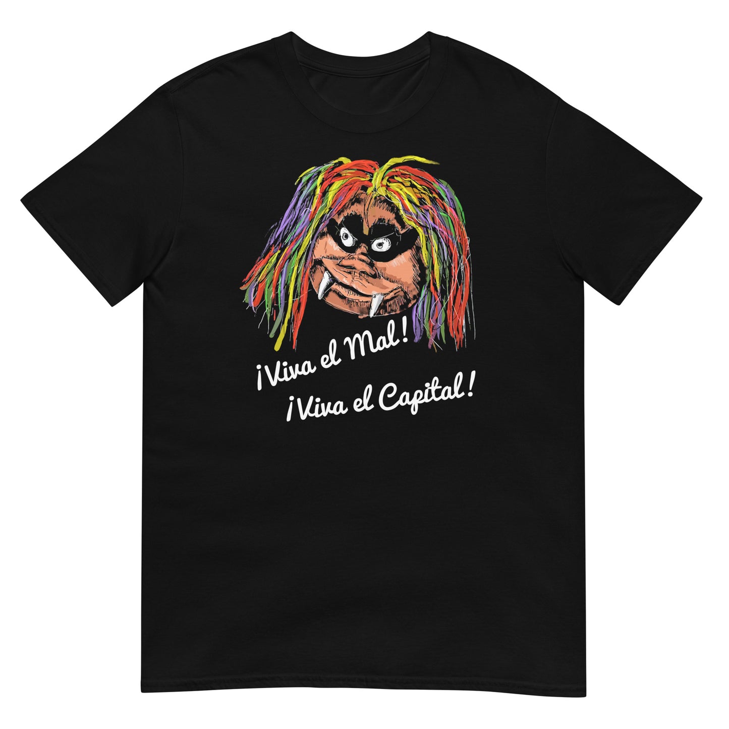 camiseta bruja averia viva el mal viva el capital negra