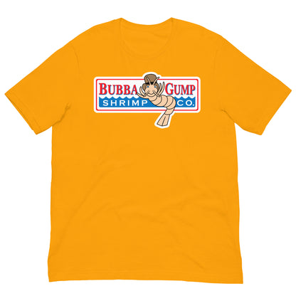 camiseta bubba gump forrest gump amarillo mostaza