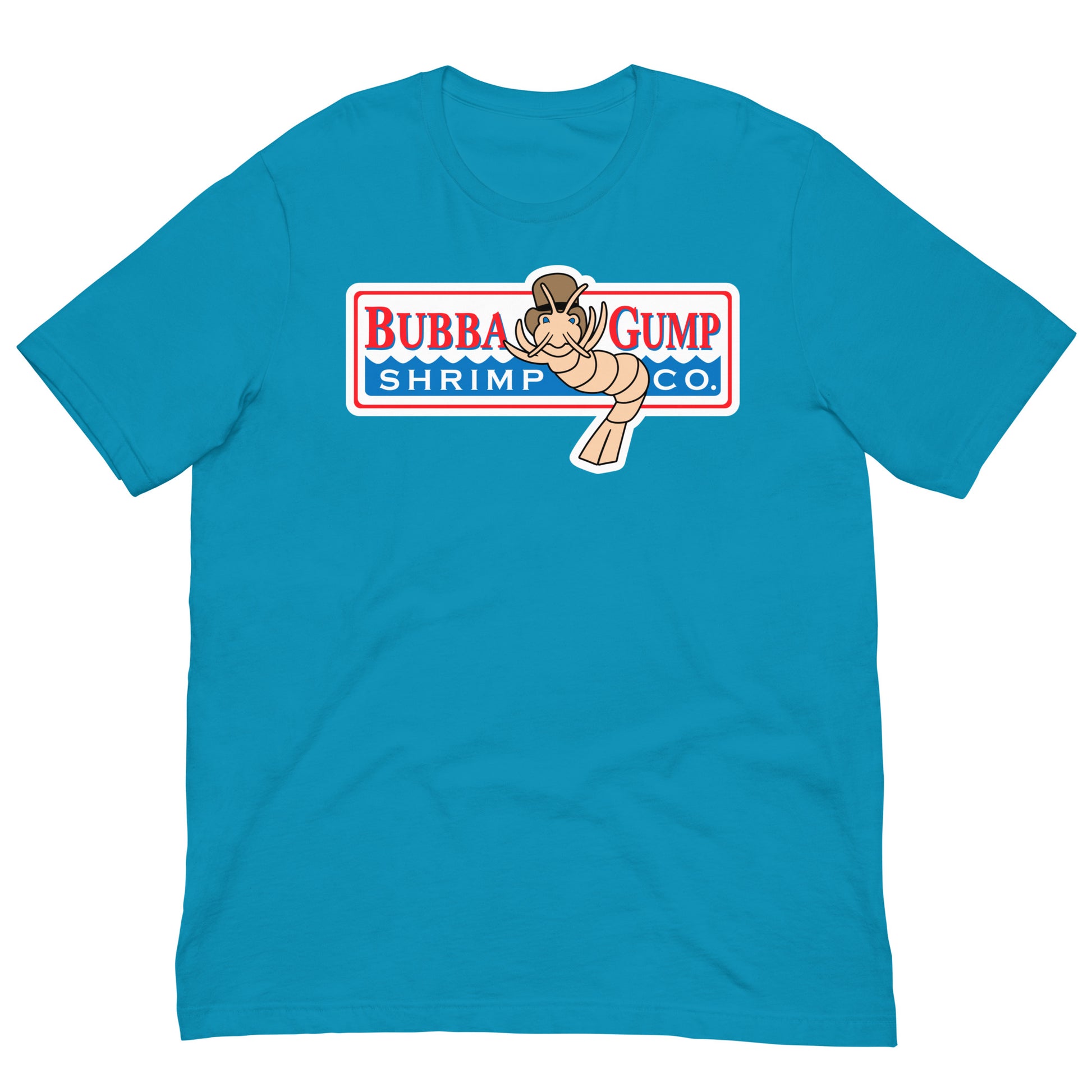 camiseta bubba gump forrest gump azul