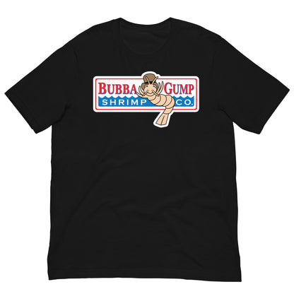 camiseta bubba gump forrest gump negra