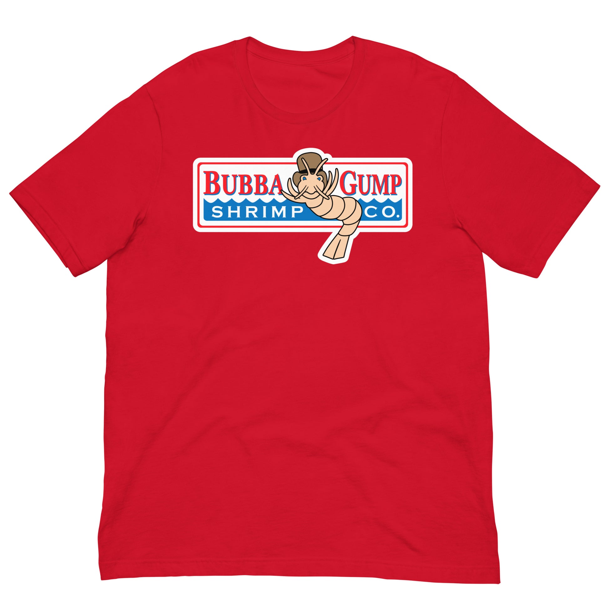 camiseta bubba gump forrest gump roja