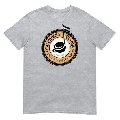 Camiseta gris Cafebrería Quiroga de La que se avecina