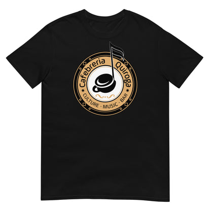 Camiseta negra Cafebrería Quiroga de La que se avecina