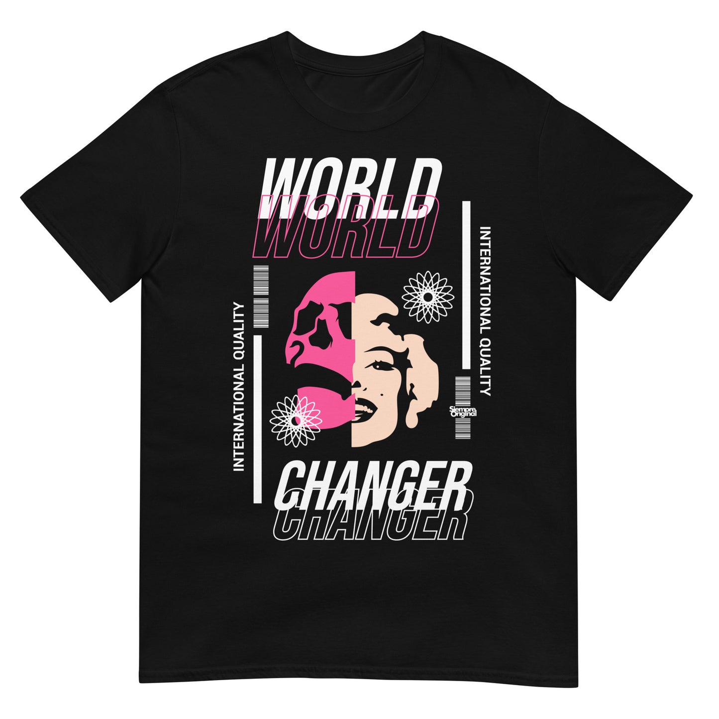 camiseta calavera marilyn monroe pop art negra
