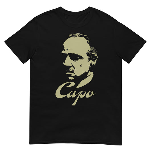 camiseta capo mafia el padrino negra