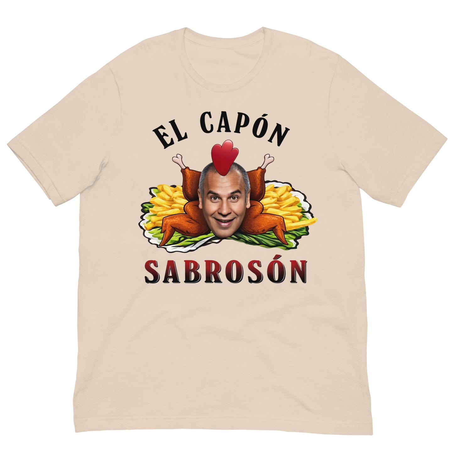 camiseta el capon sabroson parrales la que se avecina beige