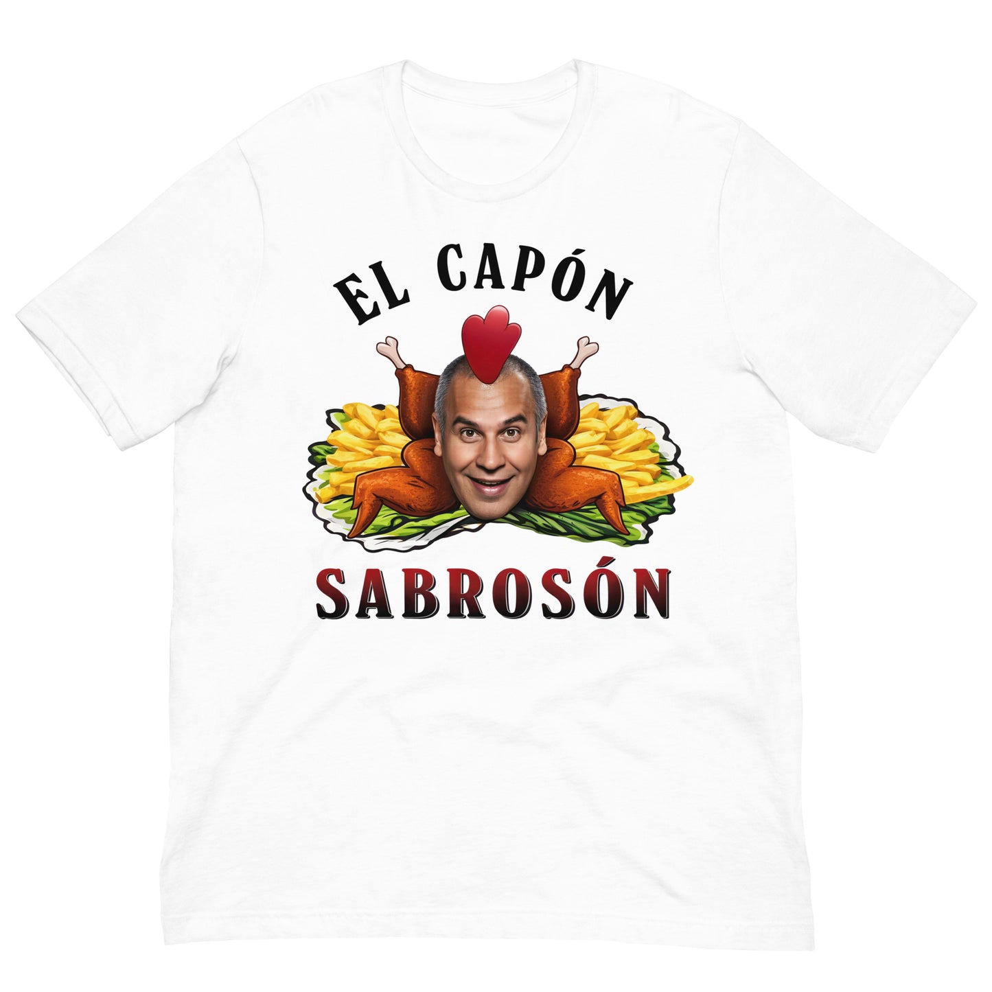 camiseta el capon sabroson parrales la que se avecina blanca