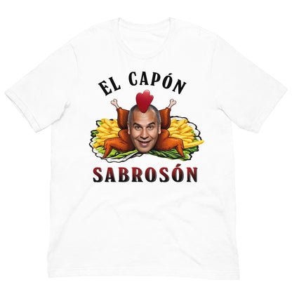 camiseta el capon sabroson parrales la que se avecina blanca