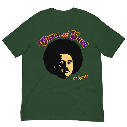 camiseta cara al soul sol francisco franco funk en color verde botella