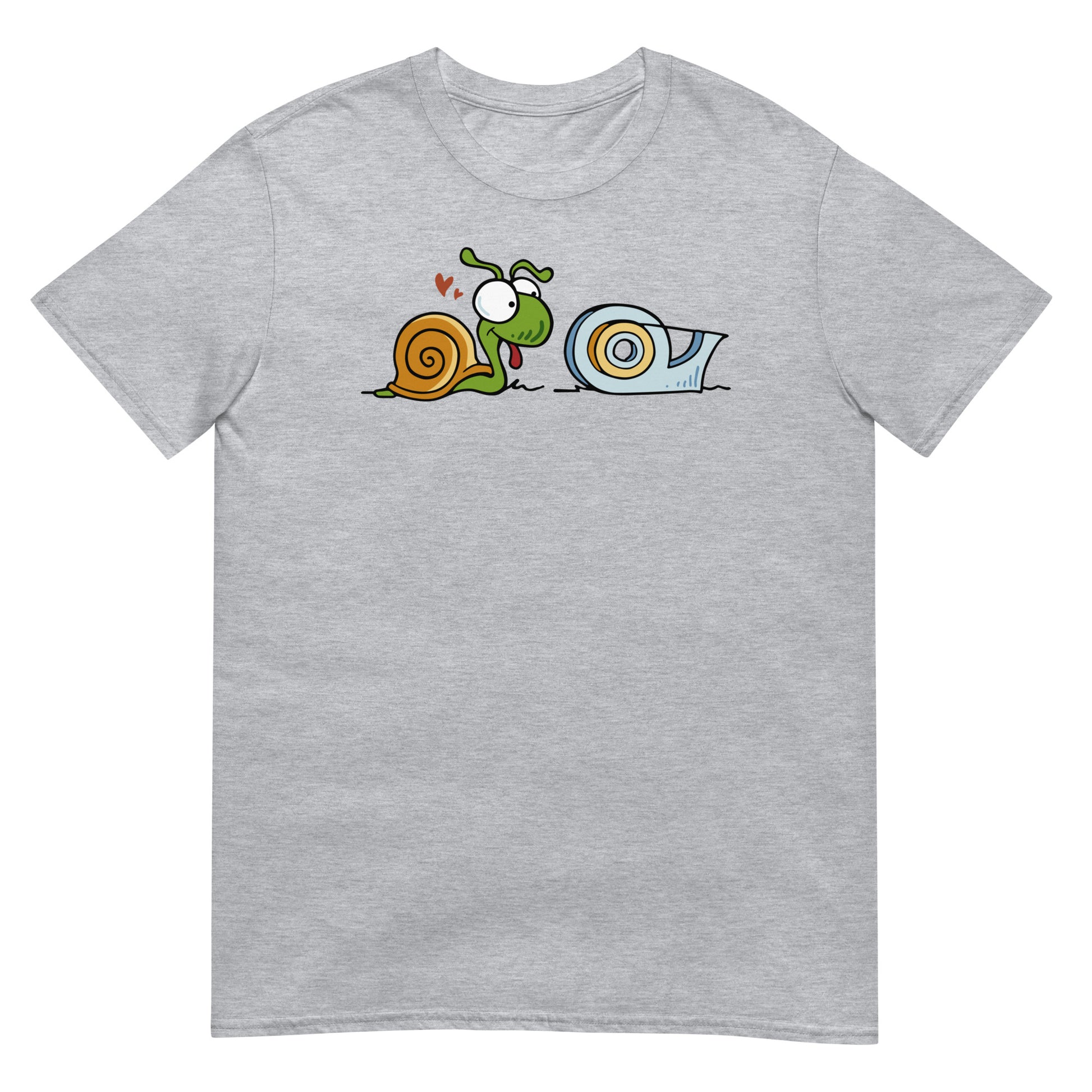 camiseta caracol celo amor gris