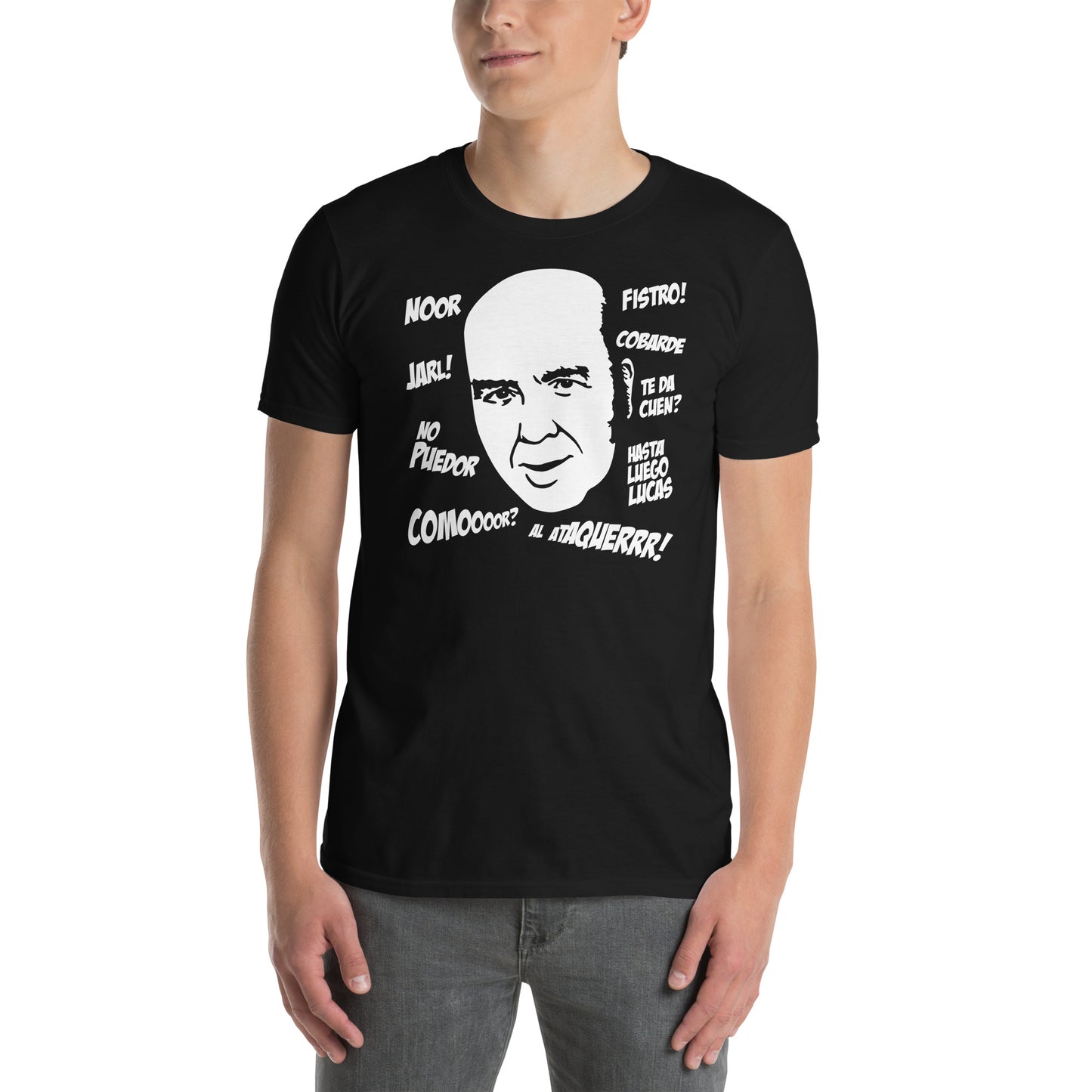 hombre con camiseta chiquito de la calzada en color negro
