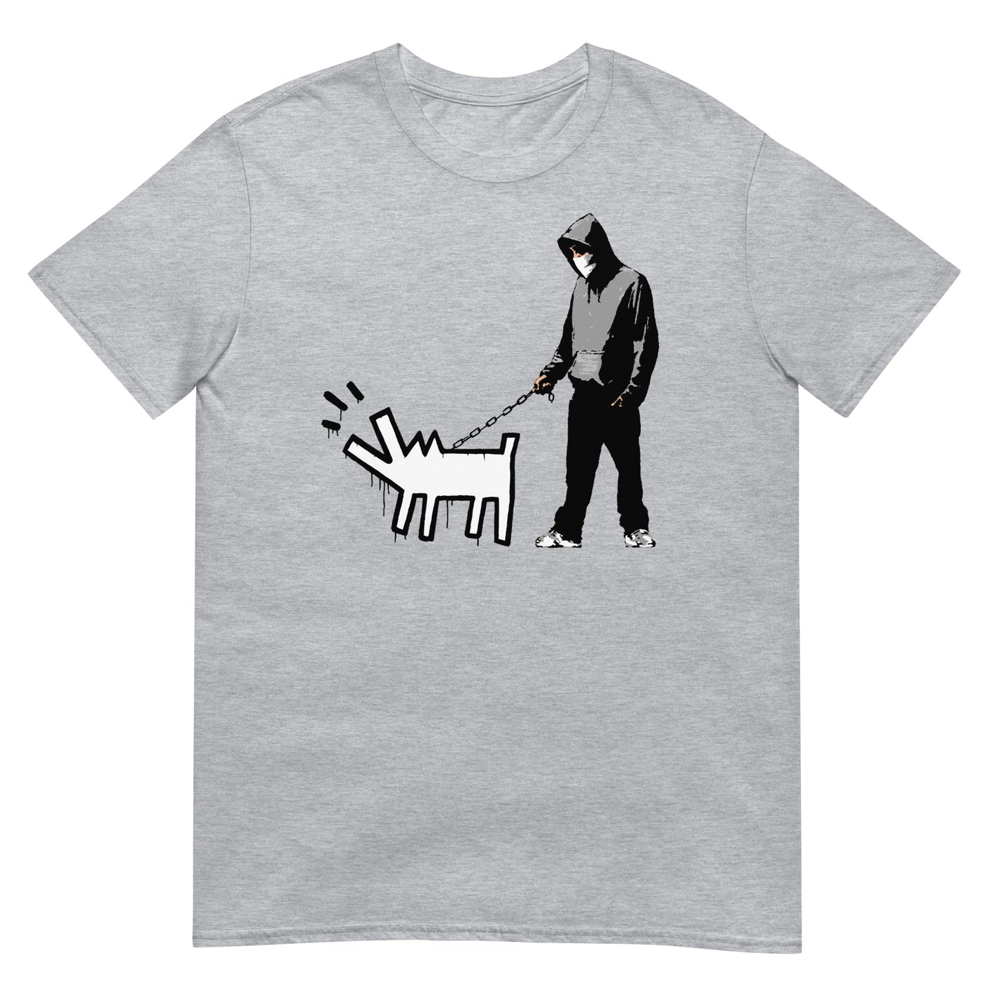 camiseta choose your weapon banksy gris