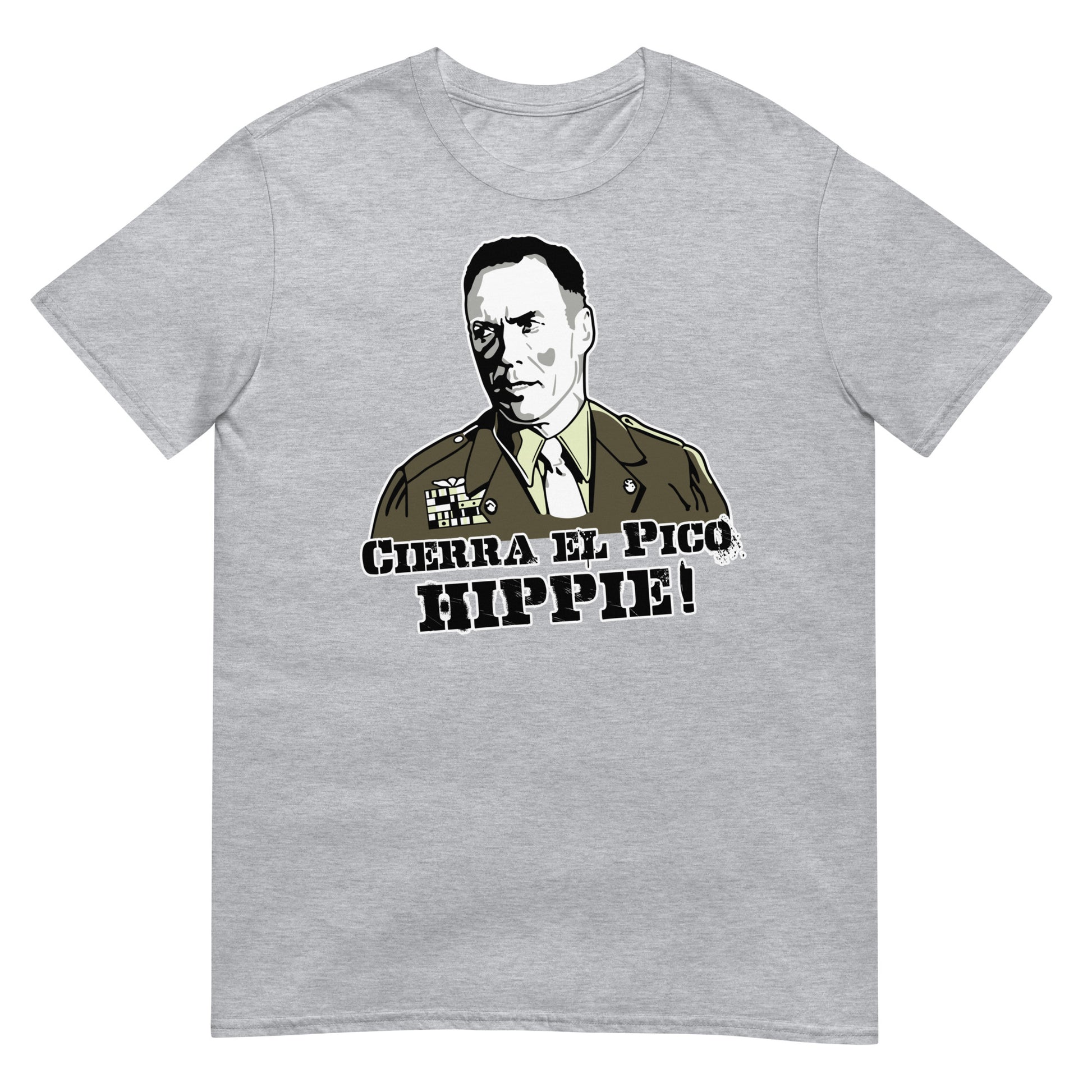 camiseta cierra el pico hippie heartbreak ridge gris