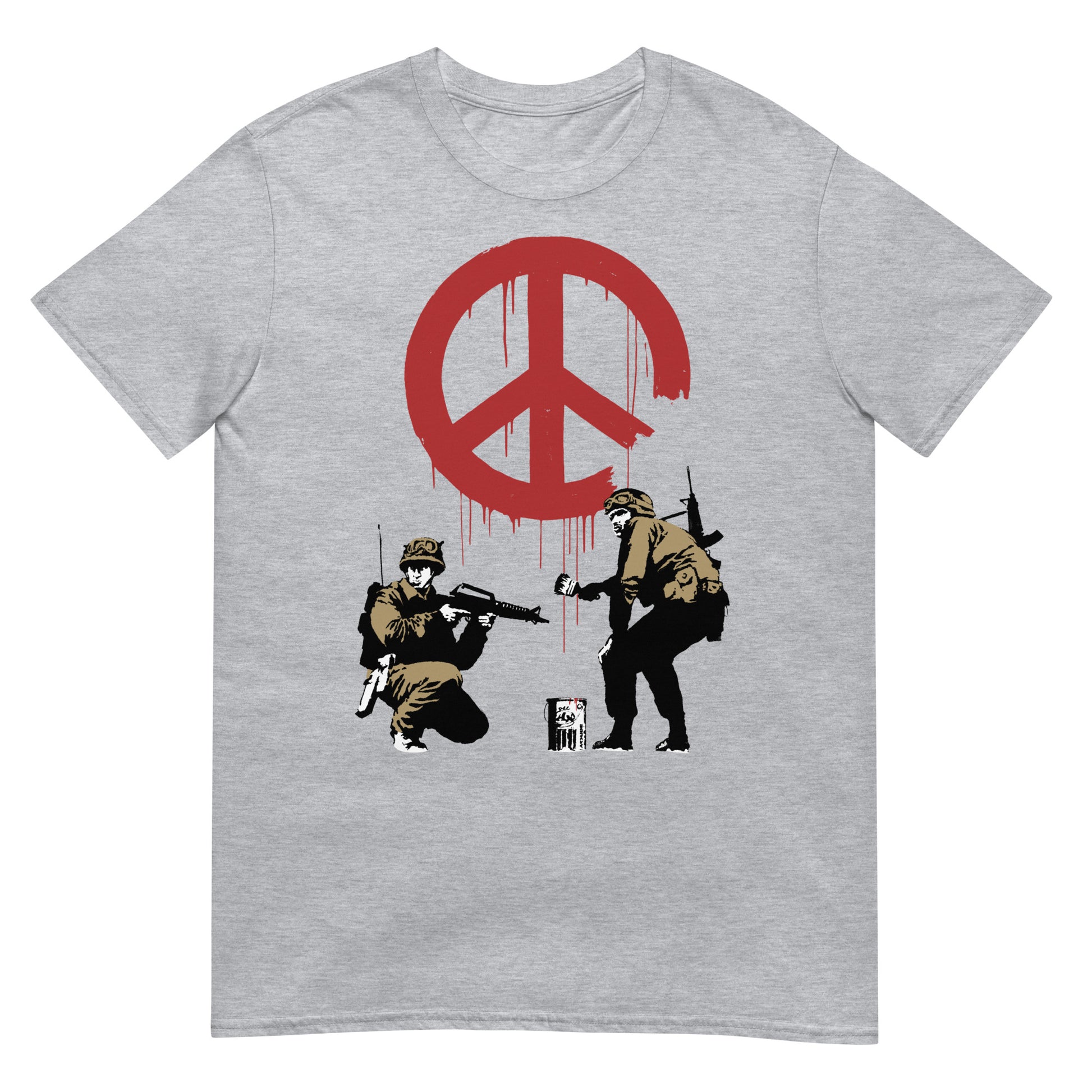 camiseta cnd soldiers banksy gris