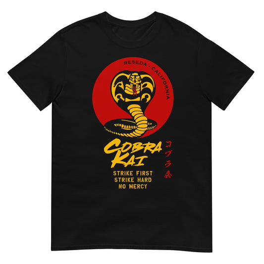 camiseta cobra kai karate kid japon en color negro