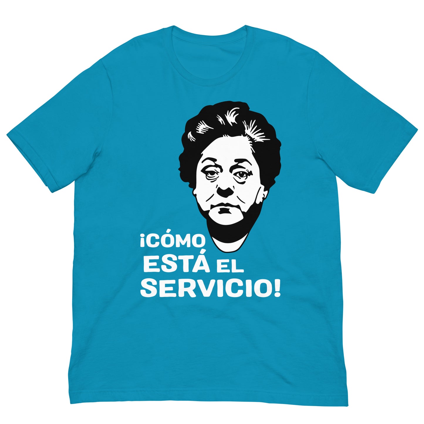 camiseta como esta el servicio azul