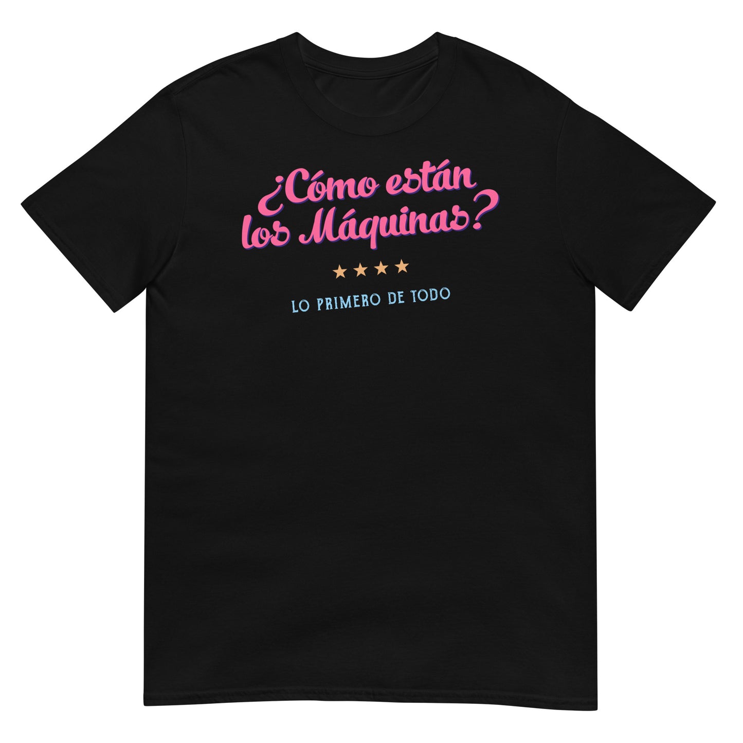 camiseta como estan los maquinas dabid bisbal negra