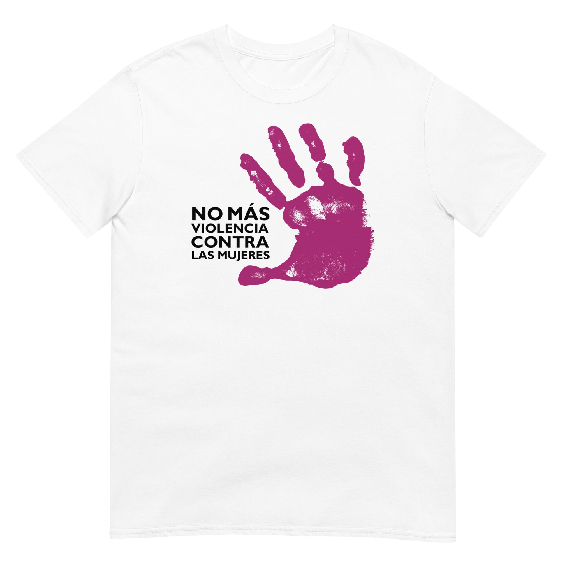 camiseta contra la violencia de genero blanca