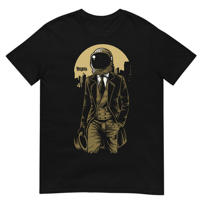 camiseta cosmic gentleman astronauta siempre original urban en color negro