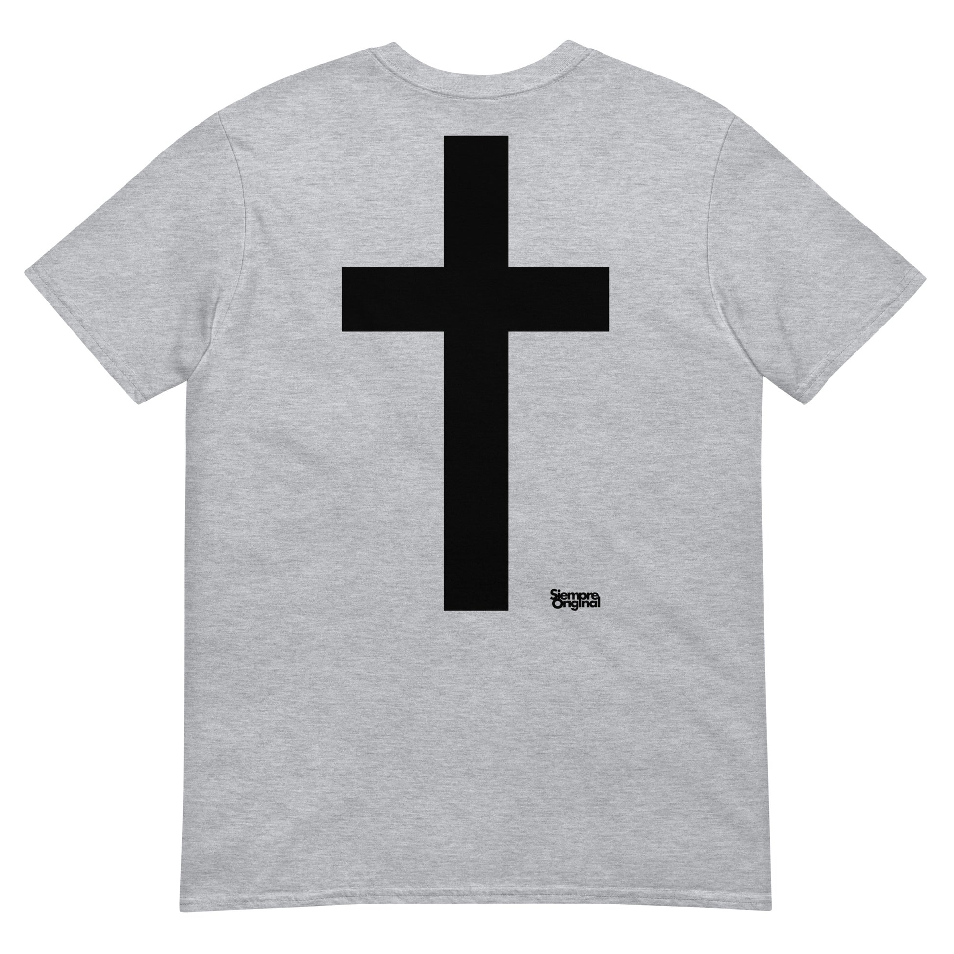 camiseta cruz gris