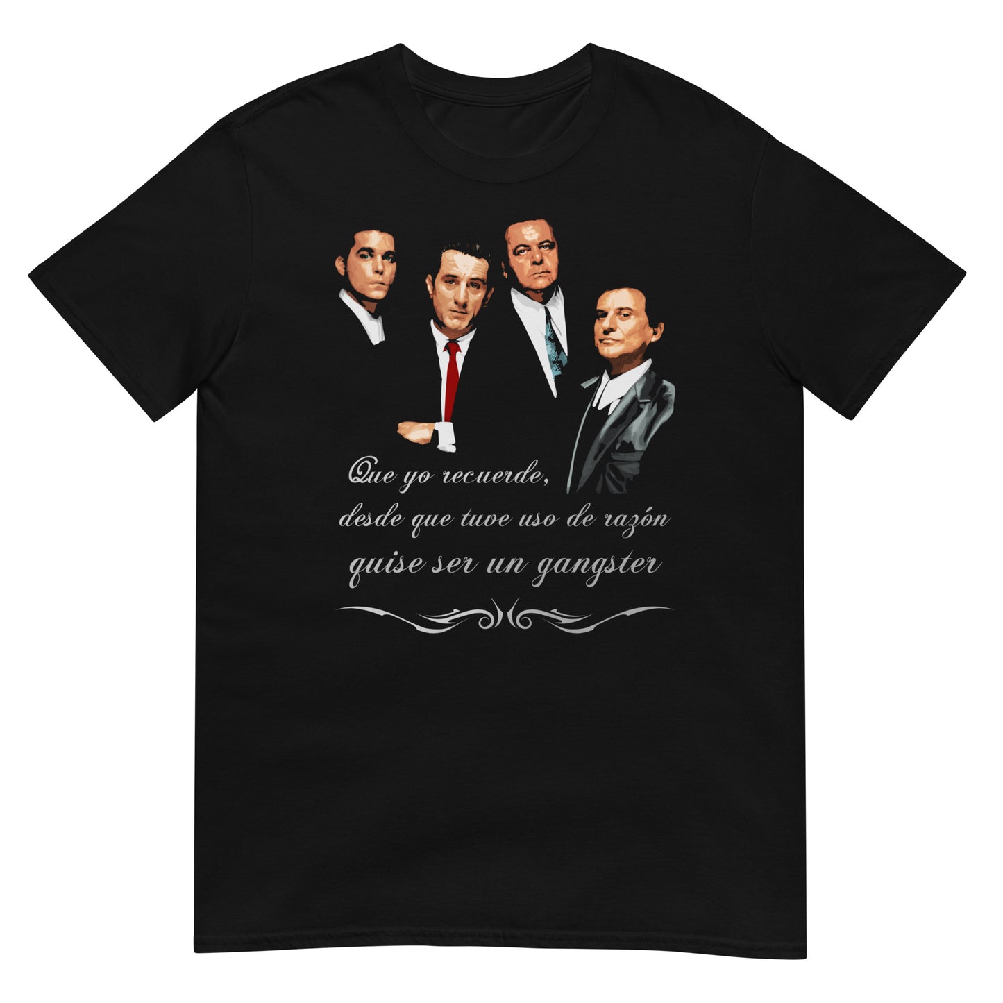 camiseta gangster frase goodfellas negra