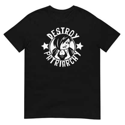 camiseta destruir el patriarcado negra 